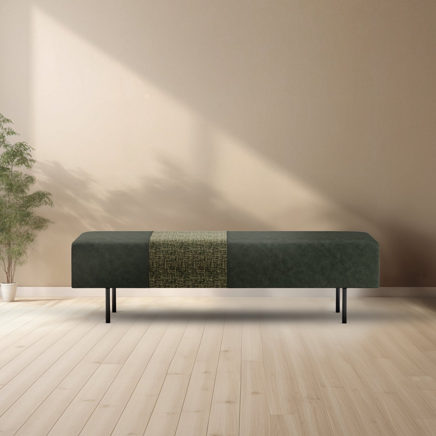 Chic Yavanika Bench, perfect for bedroom, entryway, or dining area furnishing.