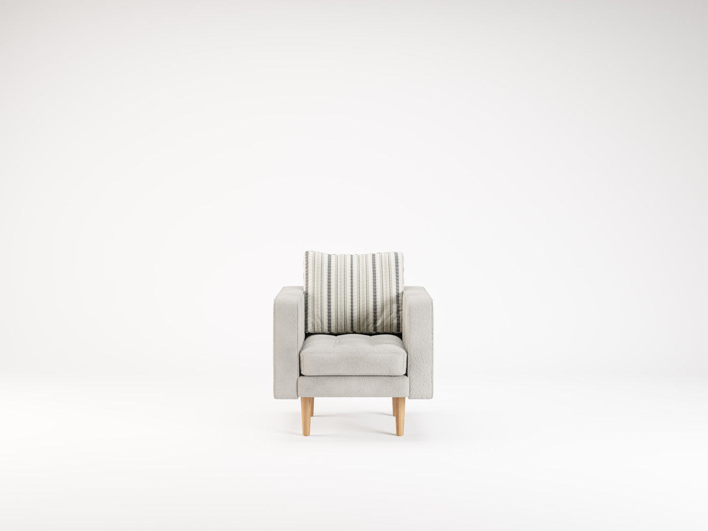 Modular Fabric Furnishing Zora Armchair- Armchairs-Yavanika